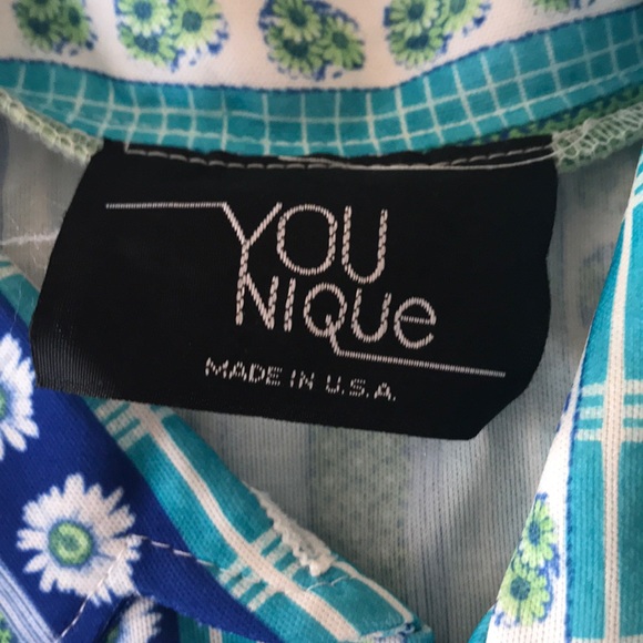 You Nique pattern button down top - Picture 3 of 5